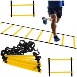 Koordinacinės gimnastikos lavinimo kopėtėlės ​​geltonos