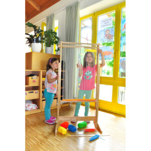 Didelis medinis rėmas audimui