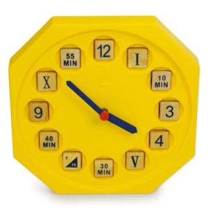 Mokomasis ir žaidimų laikrodis „Laikas - Rodyklės“, 30×30 cm, su kvarciniu mechanizmu